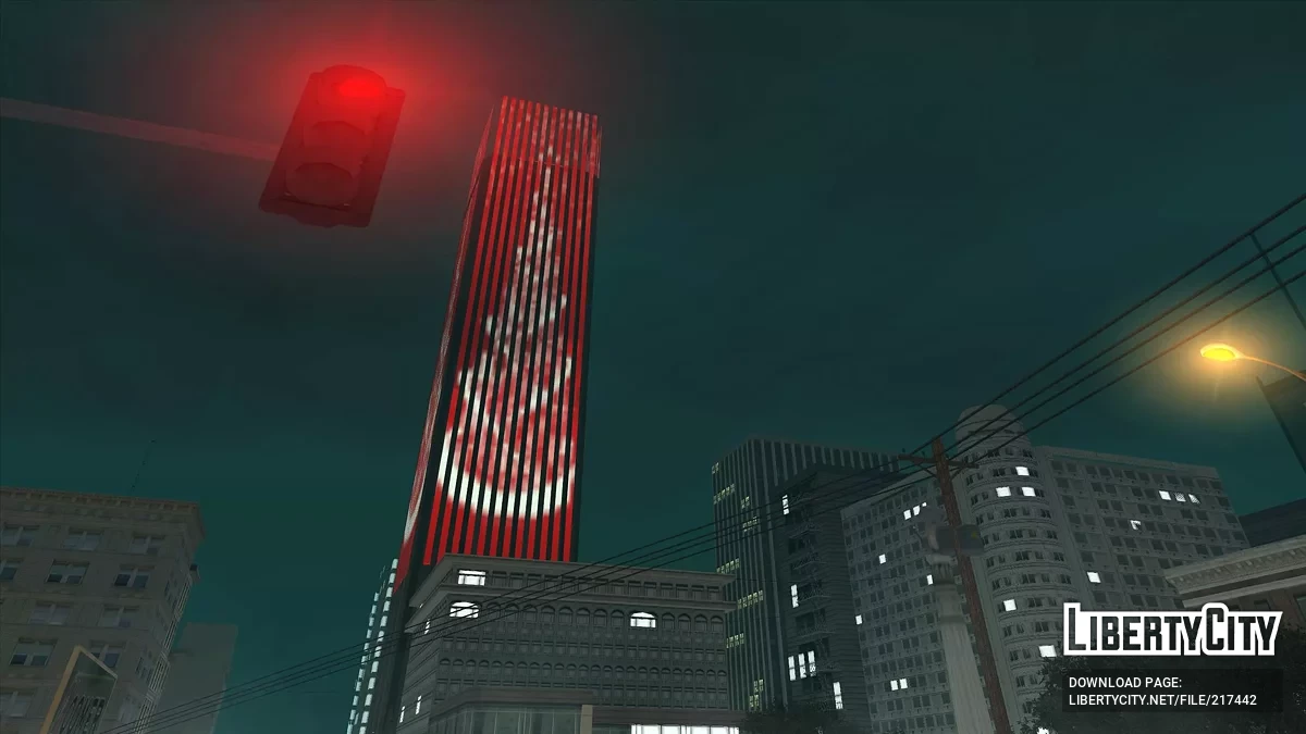 San Fierro Skyscraper Holiday Lights / GTA San Andreas