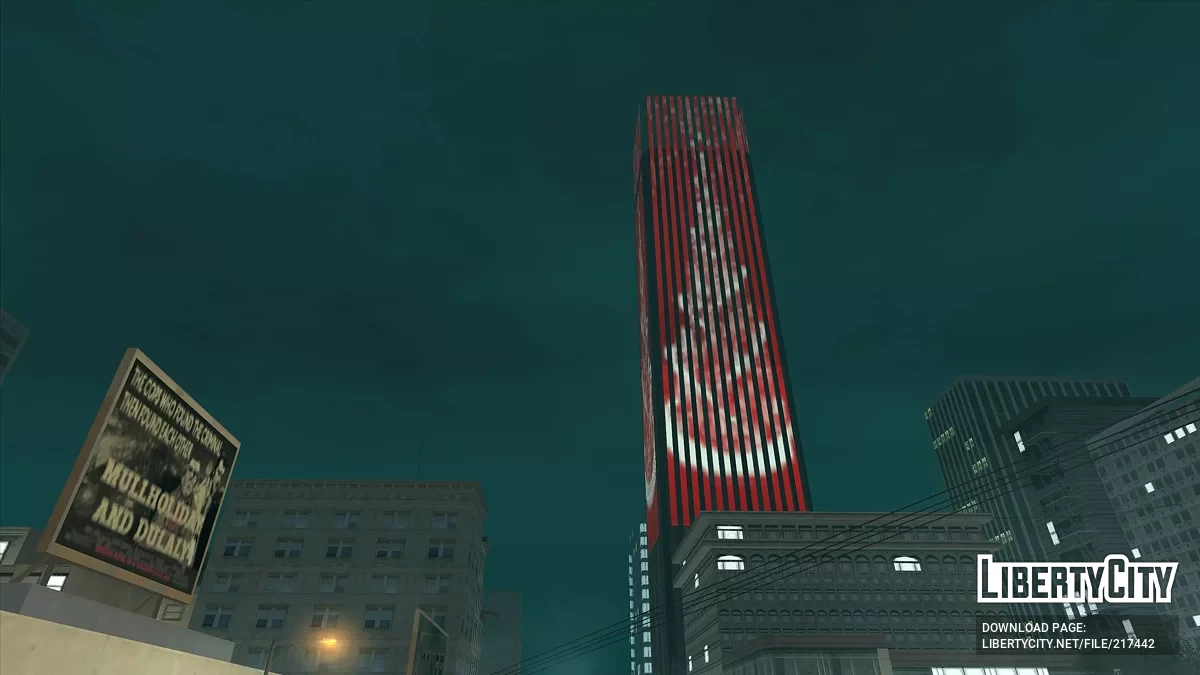 San Fierro Skyscraper Holiday Lights / GTA San Andreas