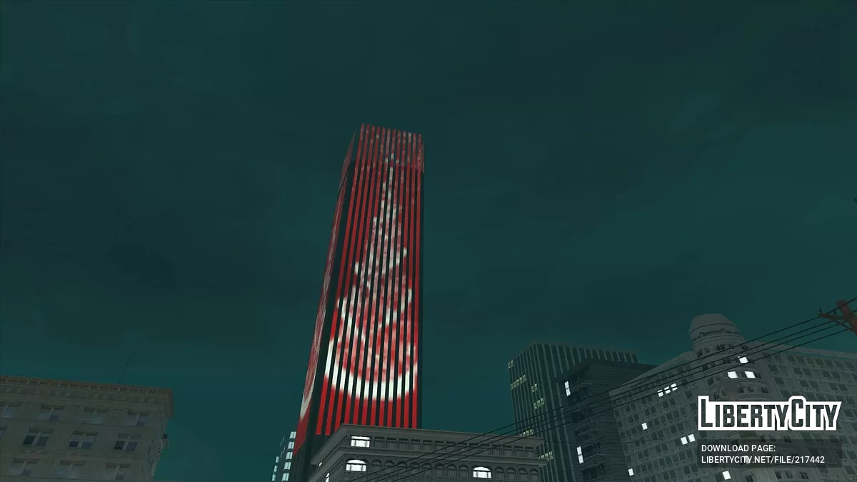 San Fierro Skyscraper Holiday Lights / GTA San Andreas