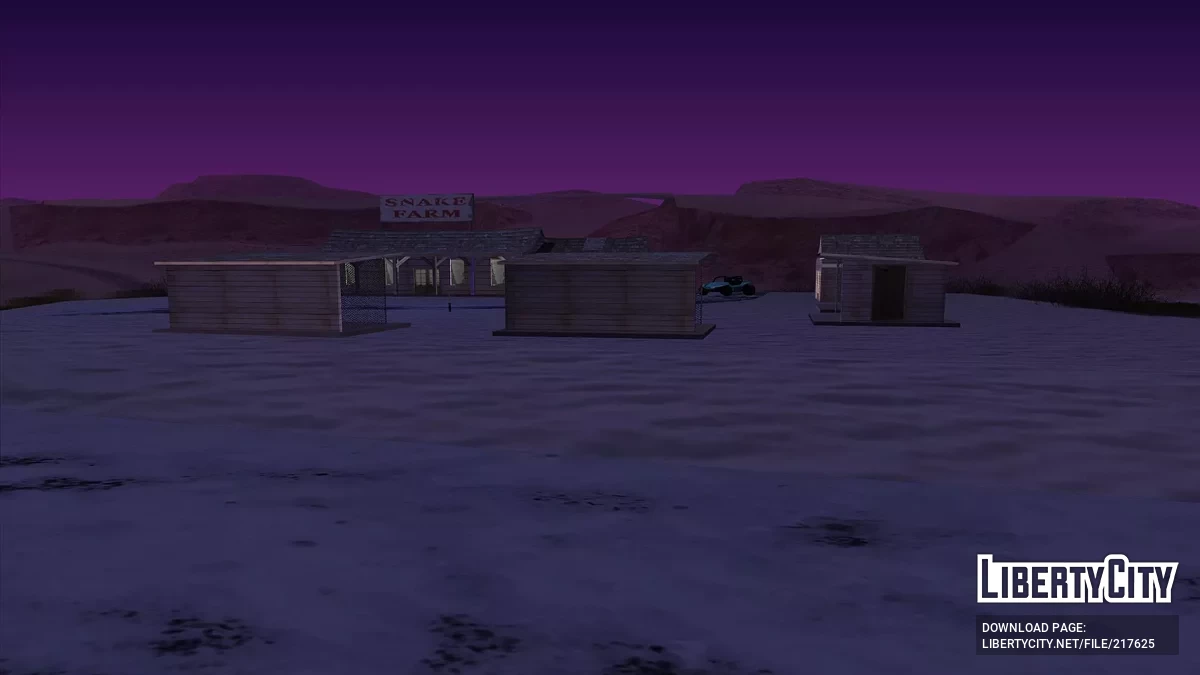 Aktualisierte Holzhäuser in der Wüste / GTA San Andreas