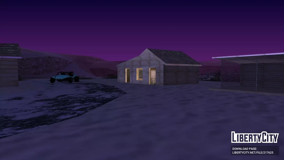 Aktualisierte Holzhäuser in der Wüste / GTA San Andreas