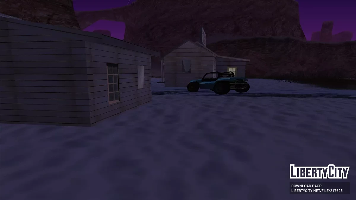 Aktualisierte Holzhäuser in der Wüste / GTA San Andreas