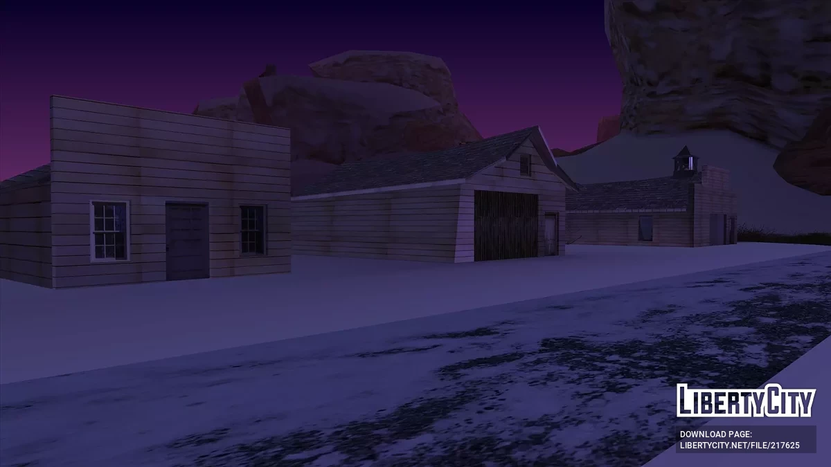 Aktualisierte Holzhäuser in der Wüste / GTA San Andreas