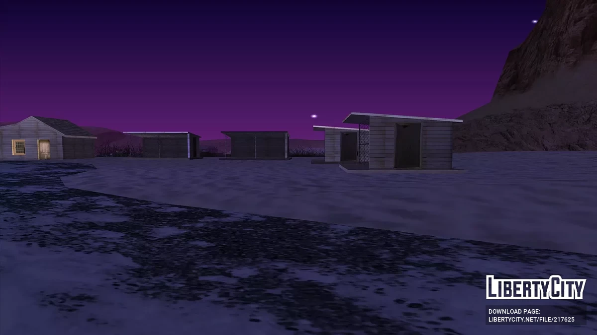 Aktualisierte Holzhäuser in der Wüste / GTA San Andreas
