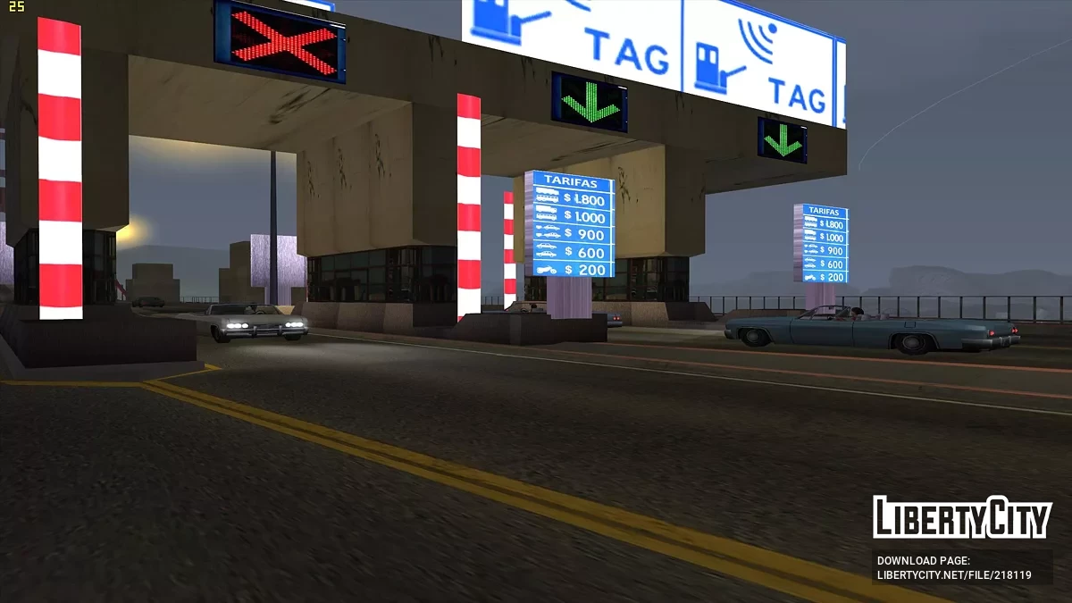 Платні пости на трасах / GTA San Andreas