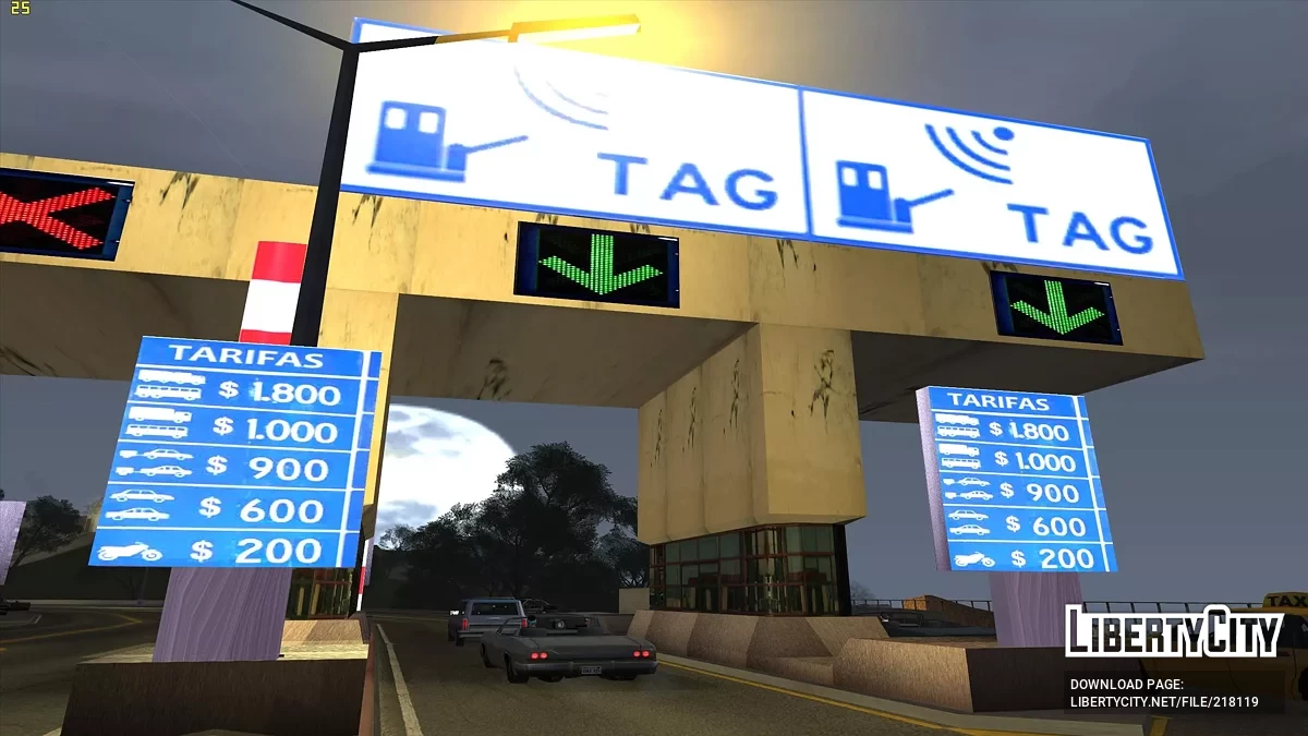 Платні пости на трасах / GTA San Andreas