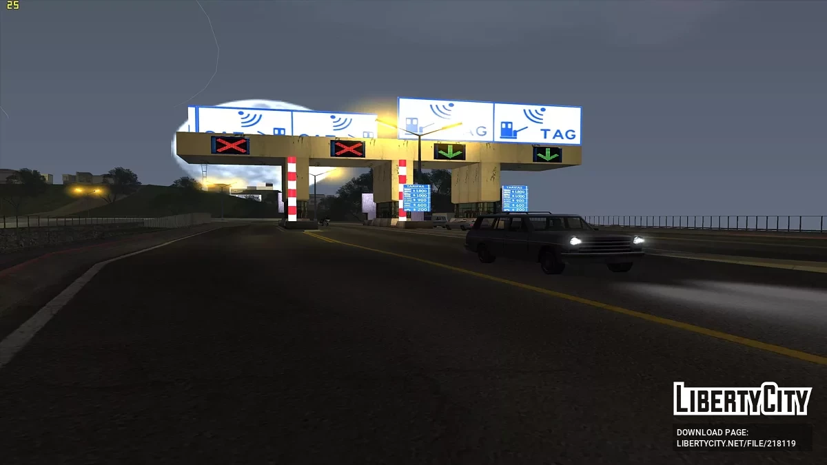 Платні пости на трасах / GTA San Andreas