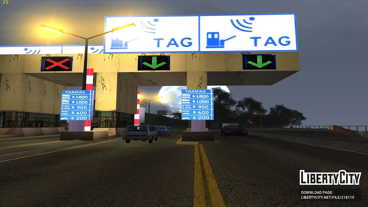 Платні пости на трасах / GTA San Andreas