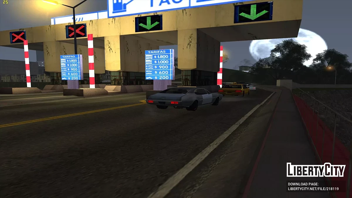 Платні пости на трасах / GTA San Andreas
