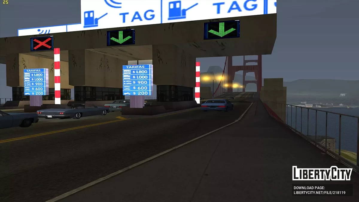 Платні пости на трасах / GTA San Andreas