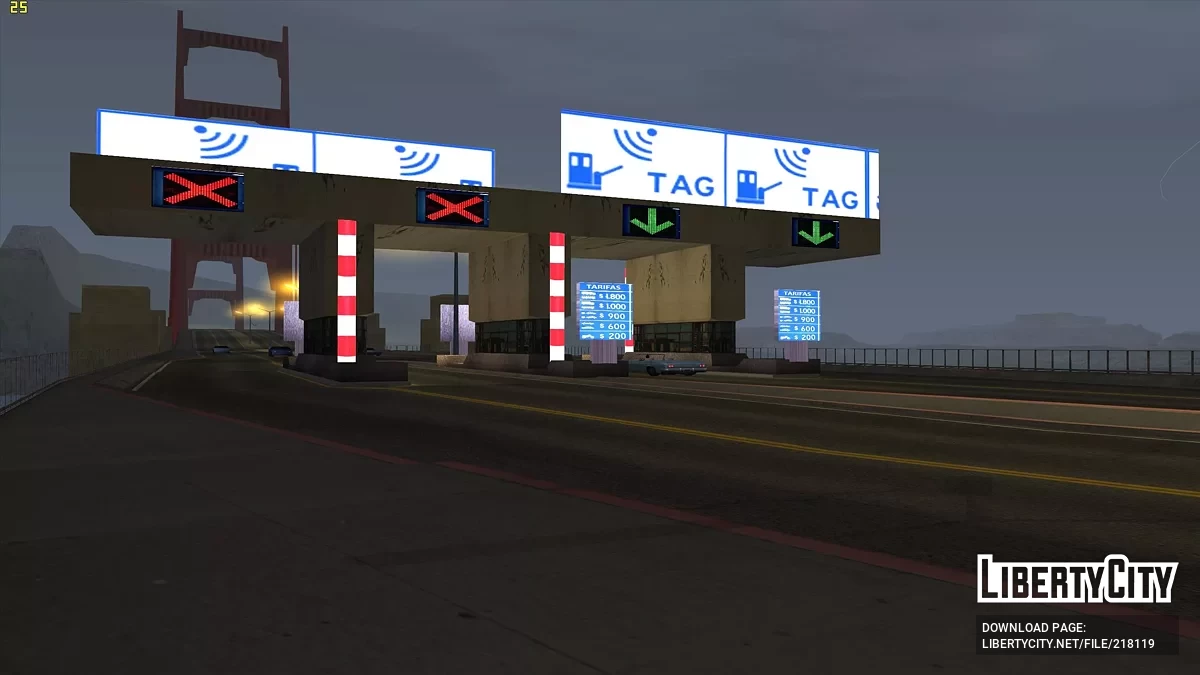 Платні пости на трасах / GTA San Andreas