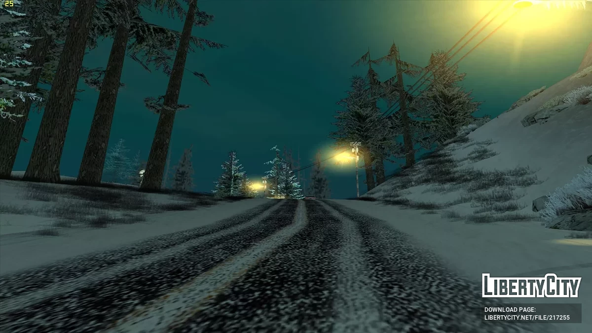 Cayó nieve - Snow Andreas Mod v1.0 / GTA San Andreas