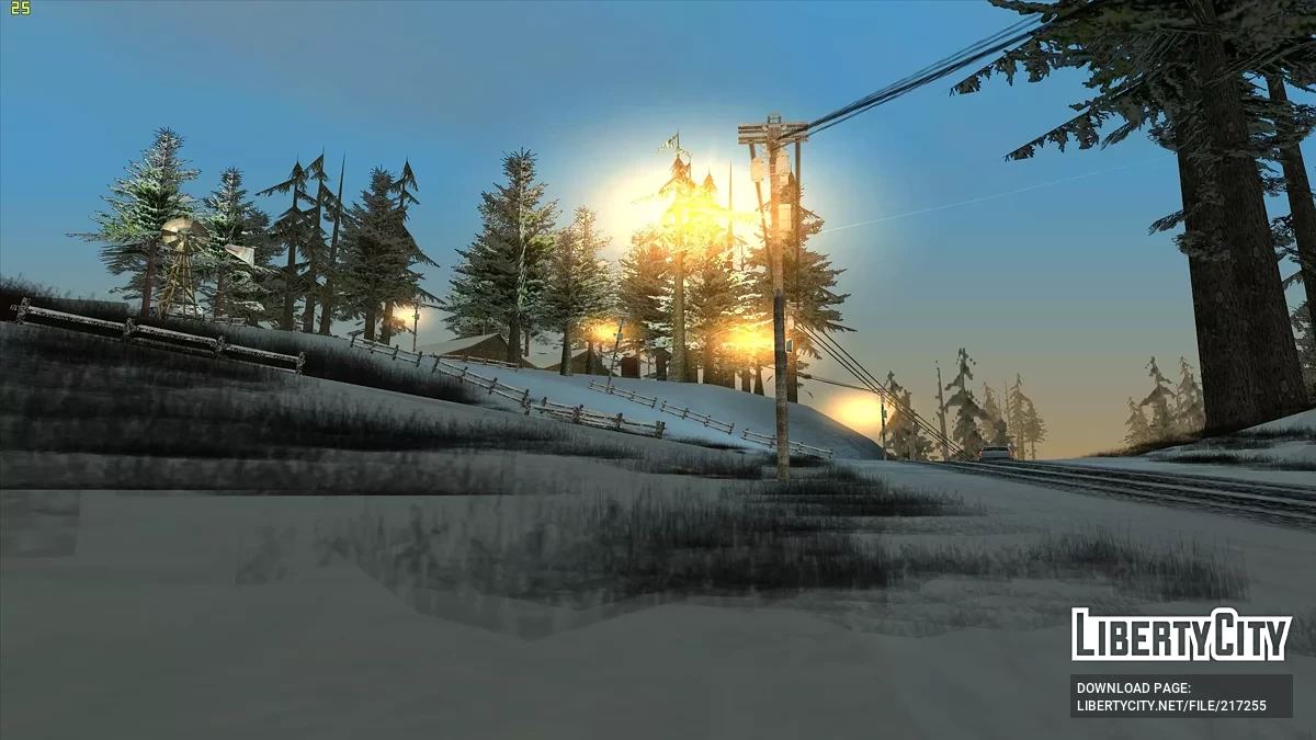 Cayó nieve - Snow Andreas Mod v1.0 / GTA San Andreas