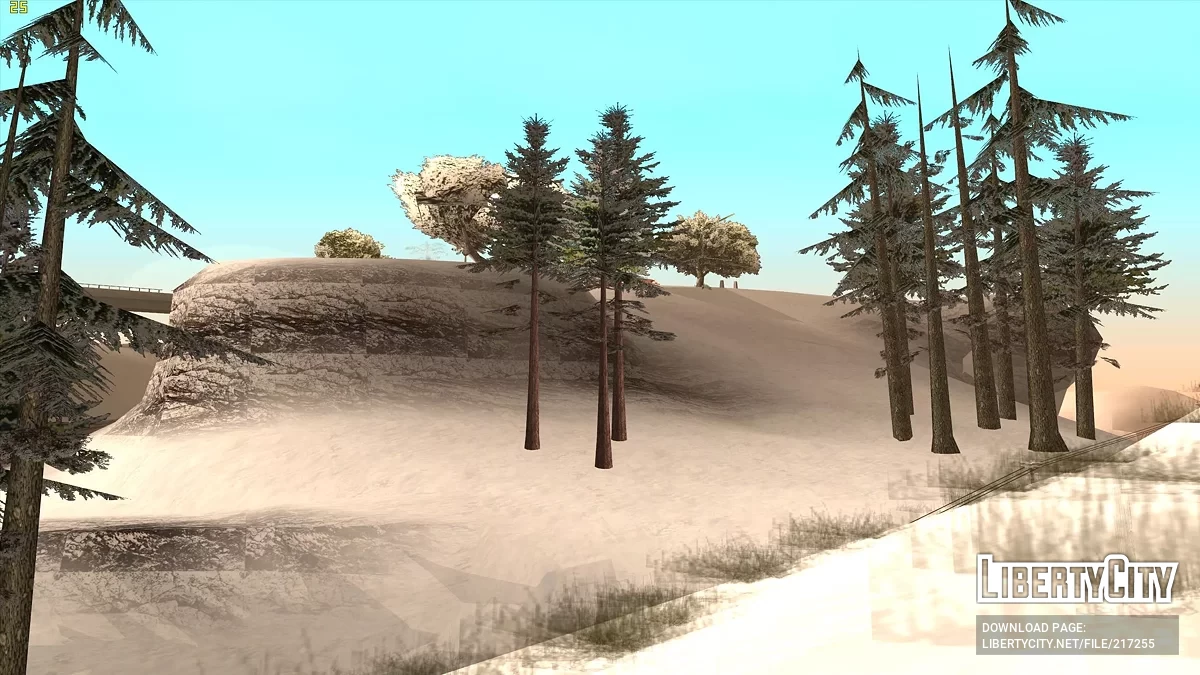 Cayó nieve - Snow Andreas Mod v1.0 / GTA San Andreas