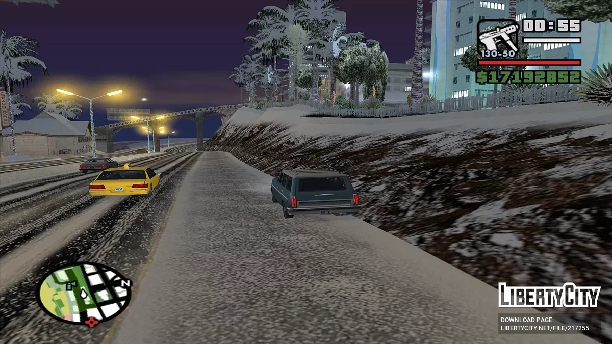 Cayó nieve - Snow Andreas Mod v1.0 / GTA San Andreas