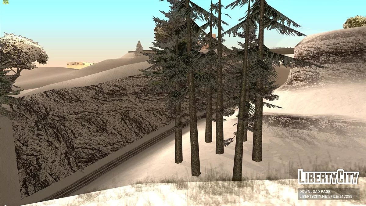 Cayó nieve - Snow Andreas Mod v1.0 / GTA San Andreas