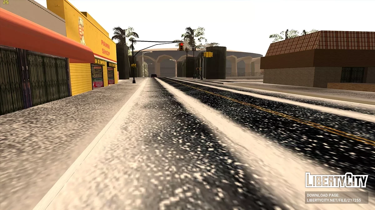 Cayó nieve - Snow Andreas Mod v1.0 / GTA San Andreas