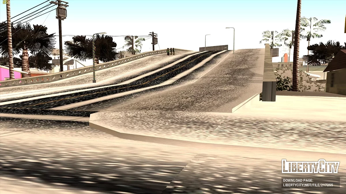 Cayó nieve - Snow Andreas Mod v1.0 / GTA San Andreas
