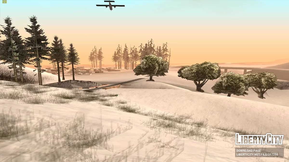 Cayó nieve - Snow Andreas Mod v1.0 / GTA San Andreas