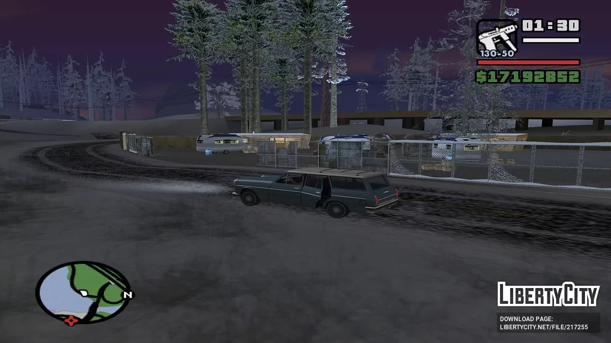 Cayó nieve - Snow Andreas Mod v1.0 / GTA San Andreas