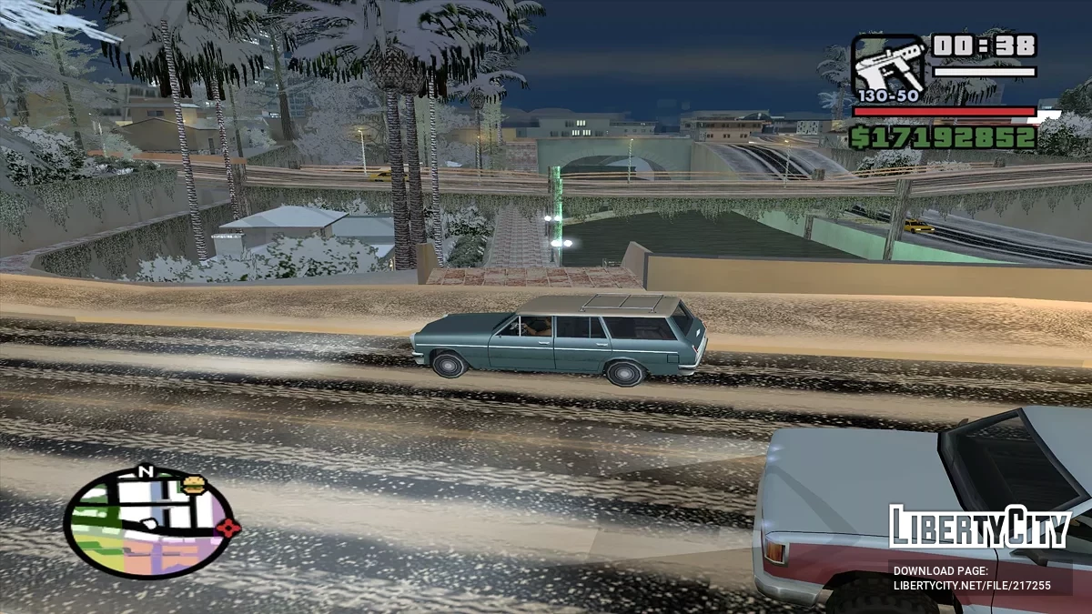 Cayó nieve - Snow Andreas Mod v1.0 / GTA San Andreas