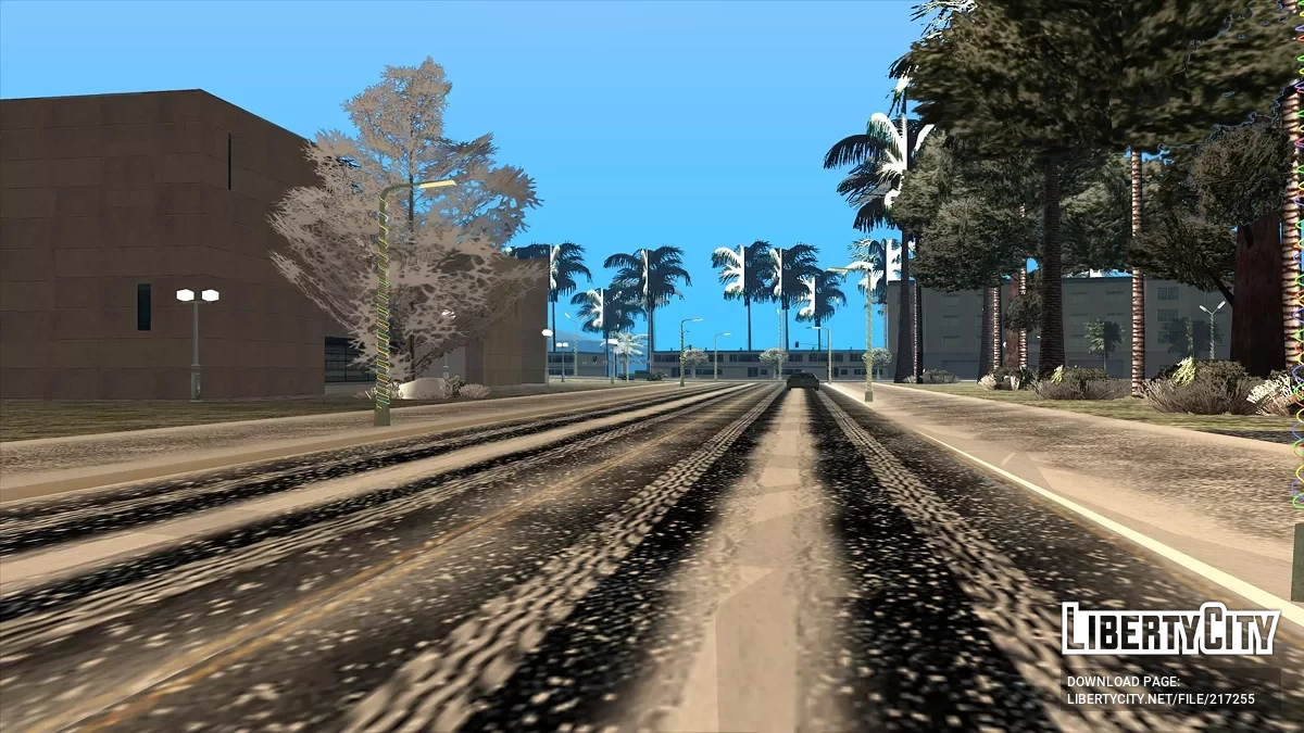 Cayó nieve - Snow Andreas Mod v1.0 / GTA San Andreas