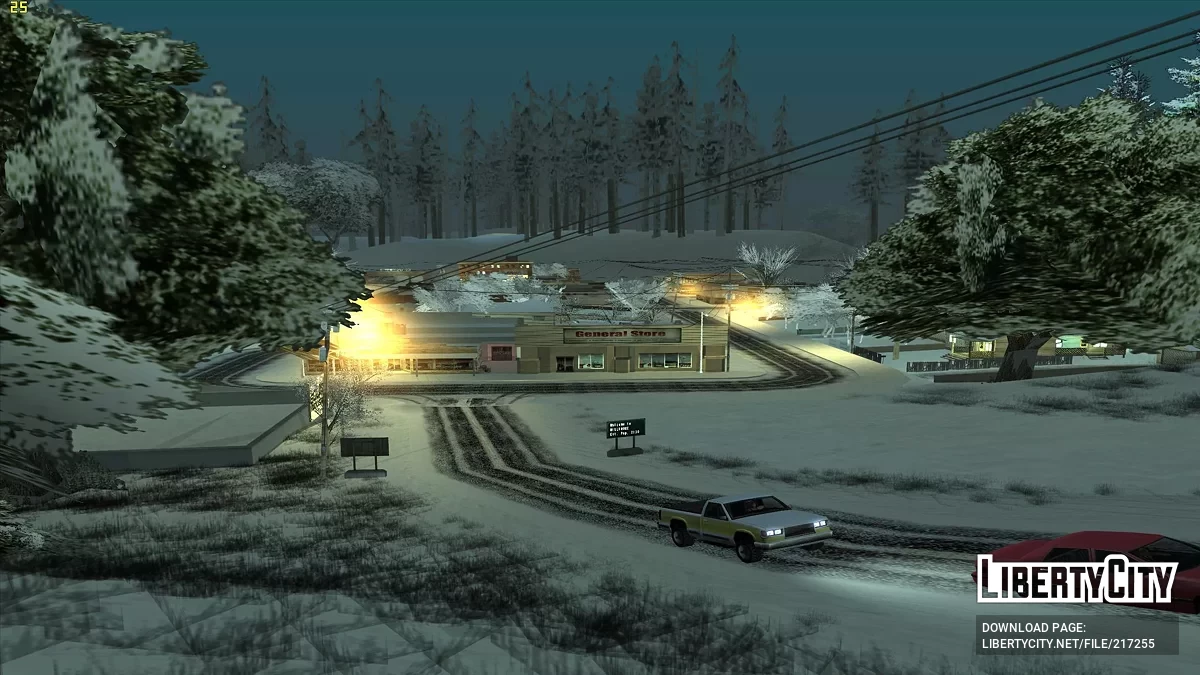 Cayó nieve - Snow Andreas Mod v1.0 / GTA San Andreas