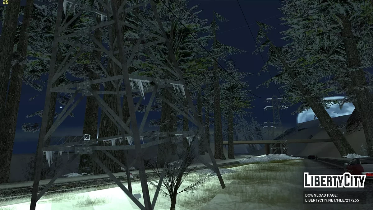Cayó nieve - Snow Andreas Mod v1.0 / GTA San Andreas