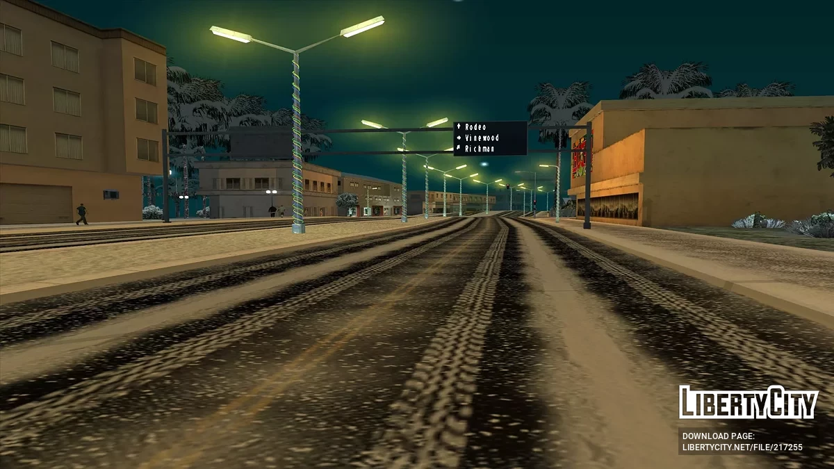 Cayó nieve - Snow Andreas Mod v1.0 / GTA San Andreas