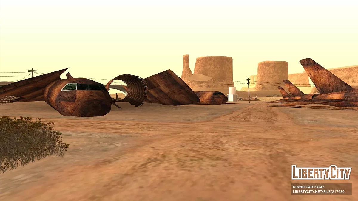 Іржаві літаки в пустелі / GTA San Andreas