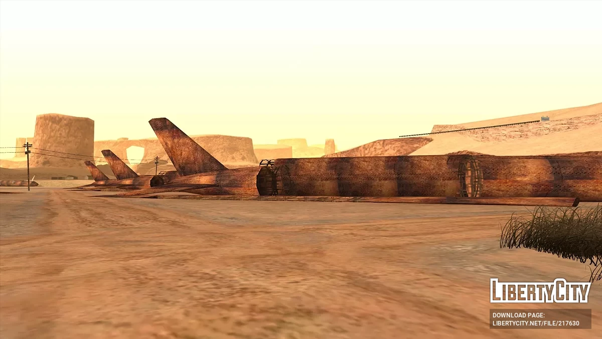 Іржаві літаки в пустелі / GTA San Andreas