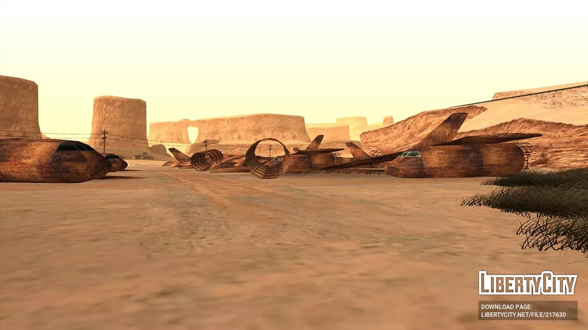 Іржаві літаки в пустелі / GTA San Andreas