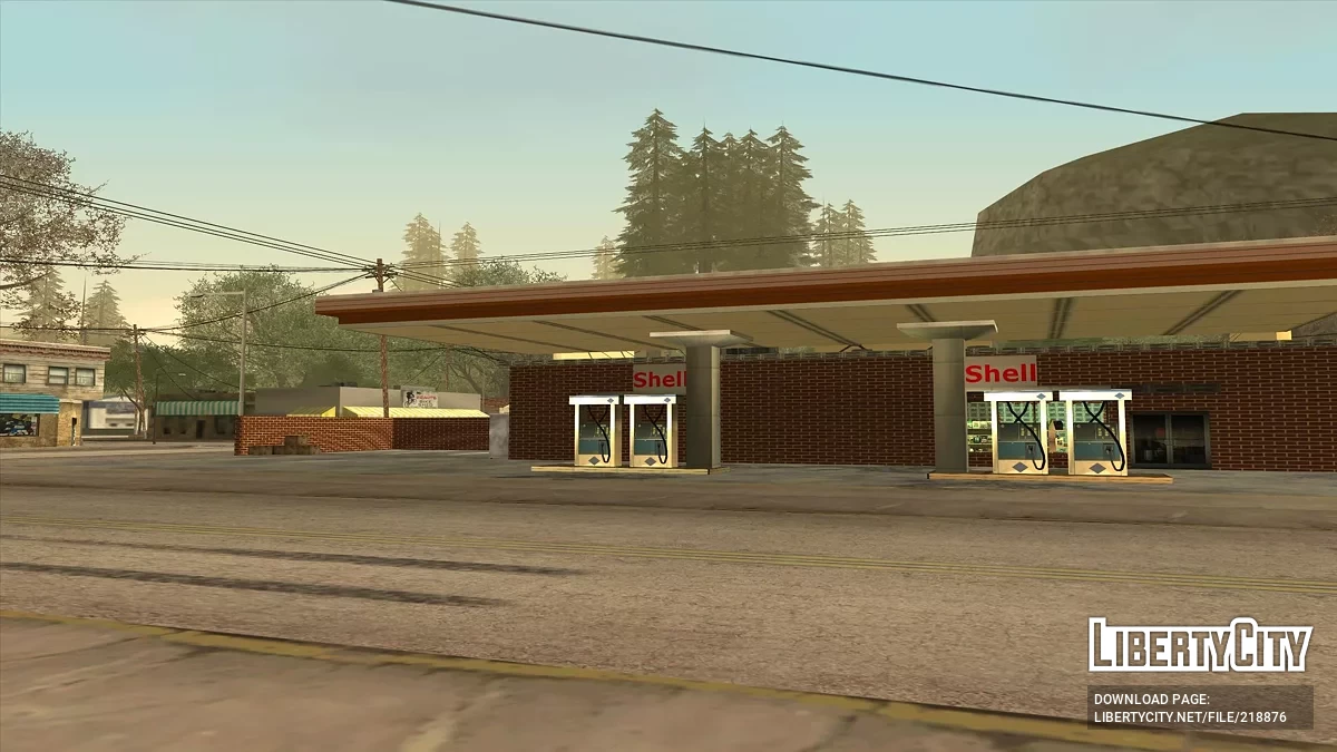 Nuevas texturas de gasolinera rural / GTA San Andreas
