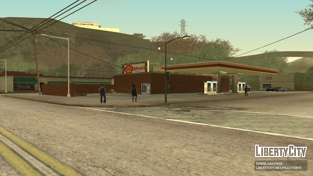 Nuevas texturas de gasolinera rural / GTA San Andreas