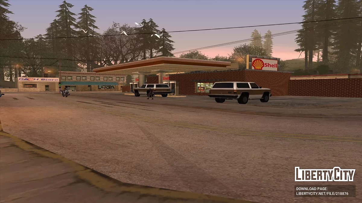 Nuevas texturas de gasolinera rural / GTA San Andreas