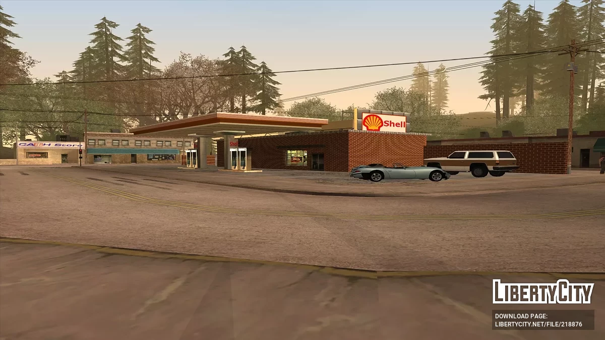 Nuevas texturas de gasolinera rural / GTA San Andreas