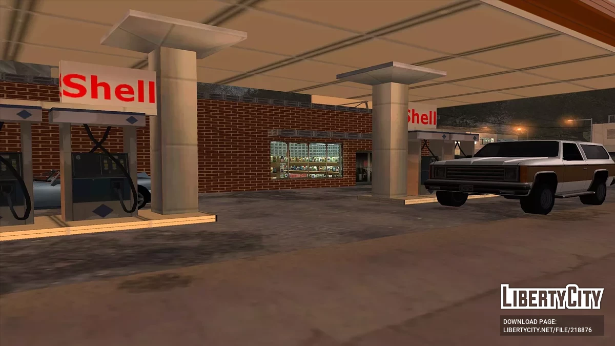 Nuevas texturas de gasolinera rural / GTA San Andreas