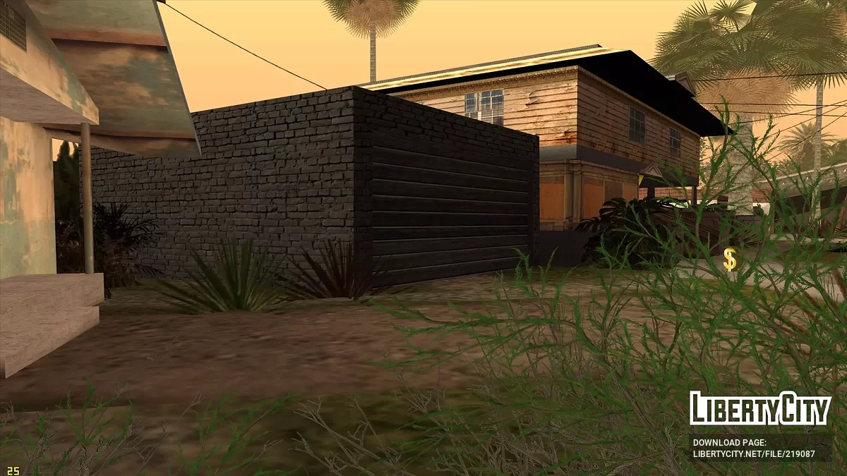 Garaje de ladrillo en Gantón / GTA San Andreas