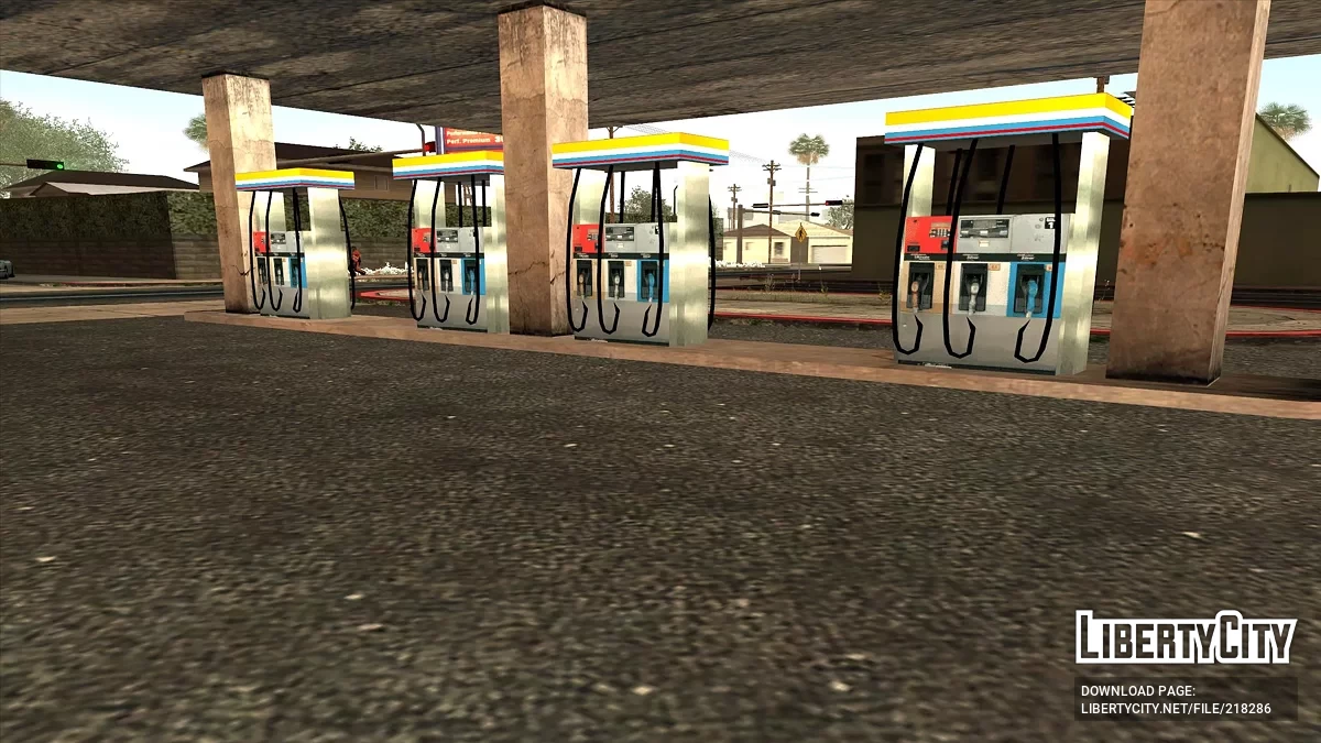 Оновлена заправка в Idlewood / GTA San Andreas