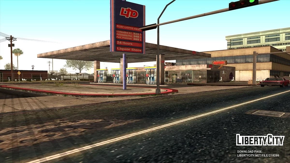 Оновлена заправка в Idlewood / GTA San Andreas