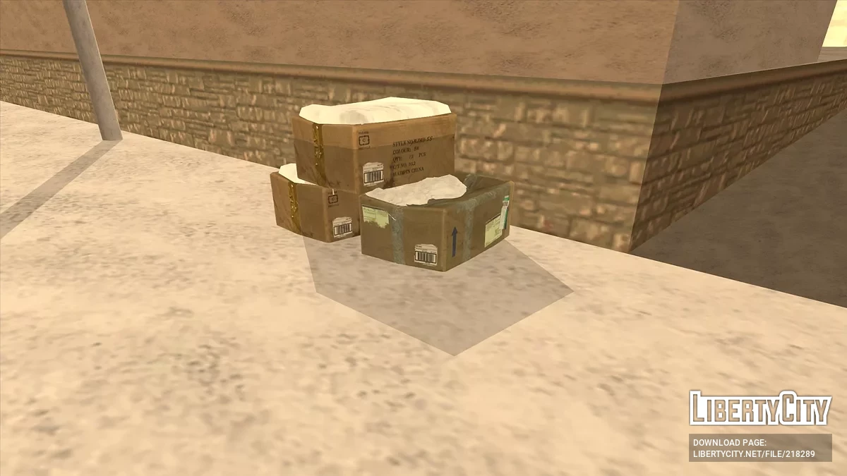 High-quality winter boxes / GTA San Andreas