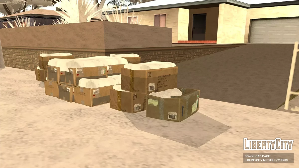 High-quality winter boxes / GTA San Andreas