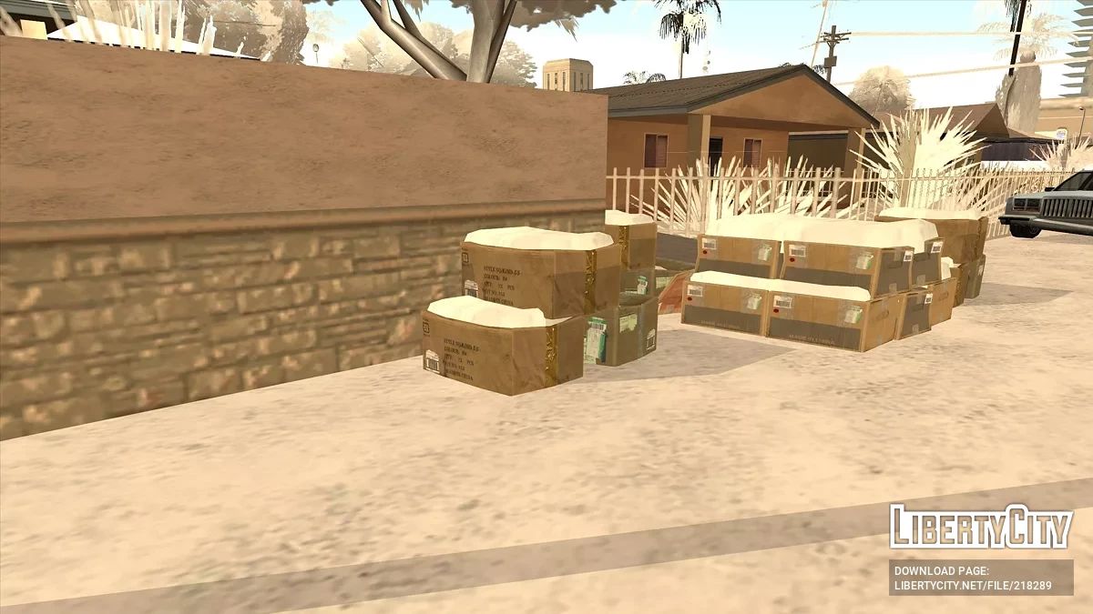 High-quality winter boxes / GTA San Andreas