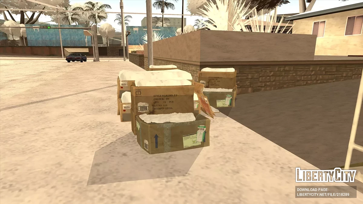 High-quality winter boxes / GTA San Andreas
