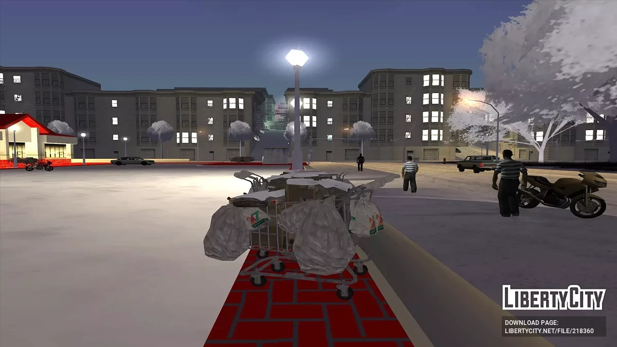 Carritos de supermercado de invierno / GTA San Andreas
