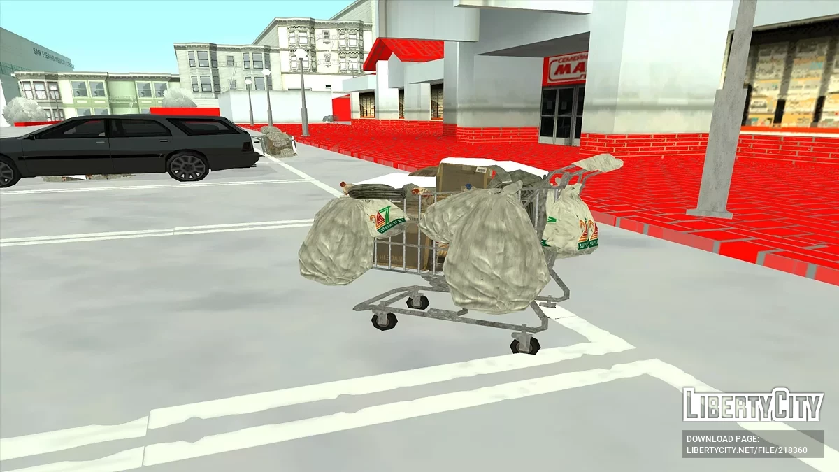 Carritos de supermercado de invierno / GTA San Andreas