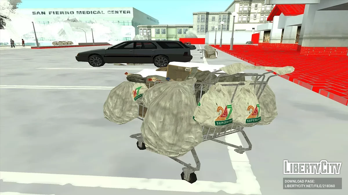 Carritos de supermercado de invierno / GTA San Andreas