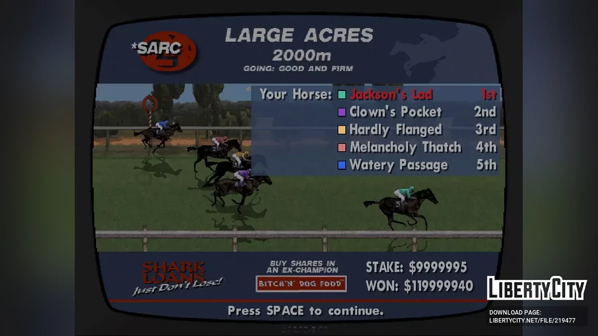 Inside Track Minigame HD / GTA San Andreas