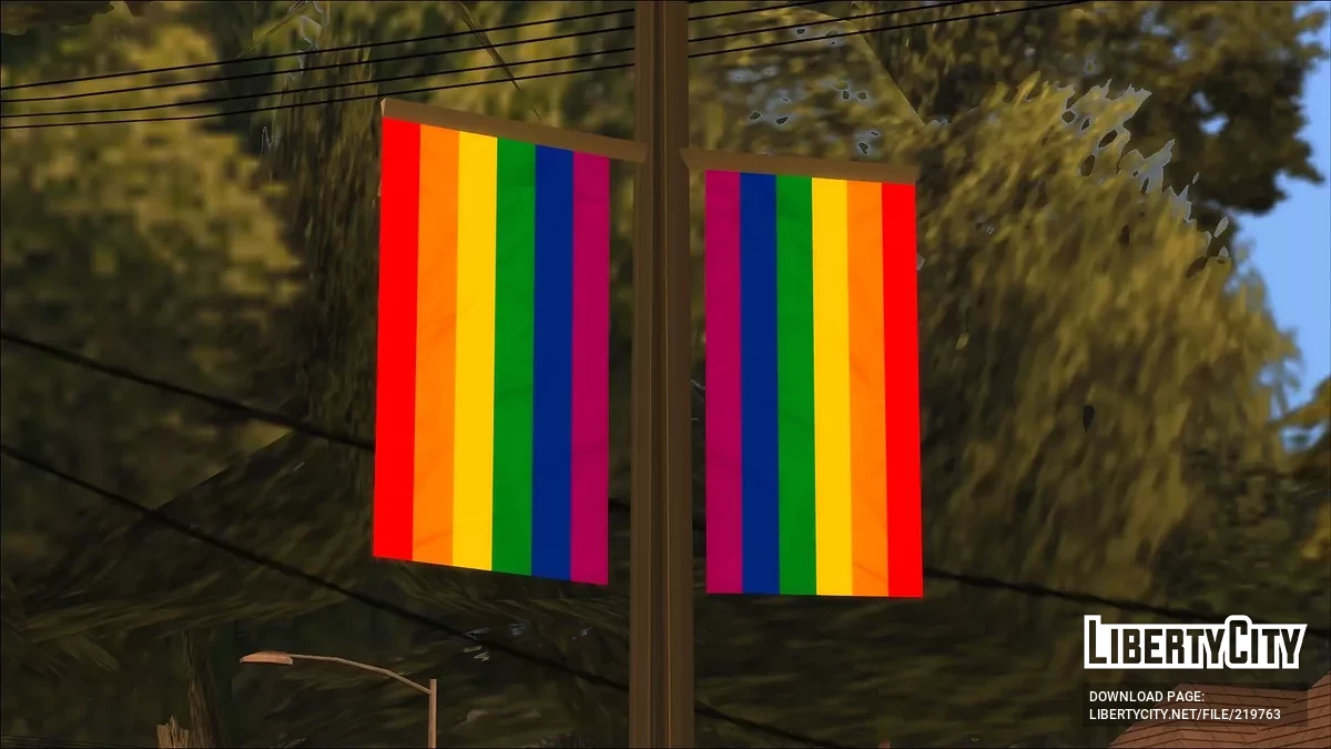 Detailed LGBT flag / GTA San Andreas