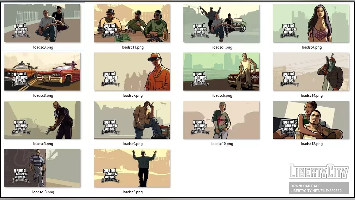 Ultimate Loadscreens HD v1 / GTA San Andreas